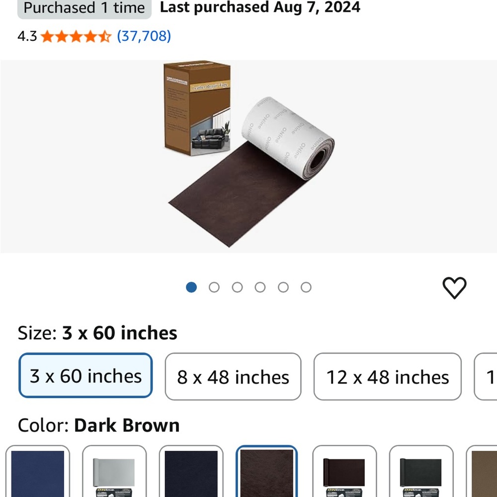 Dark Brown Non-Slip Shelf Liner